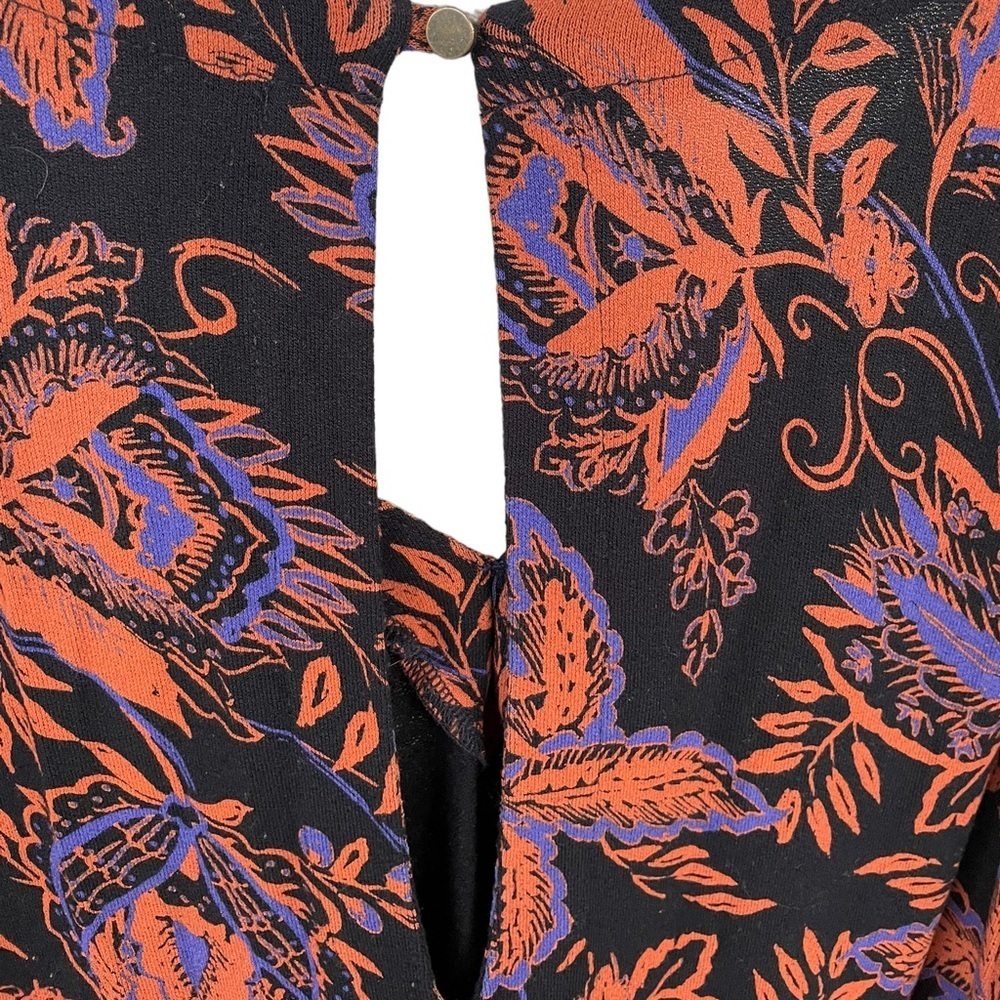 Free People Black and Purple Floral Tunic - Picture 10 of 10